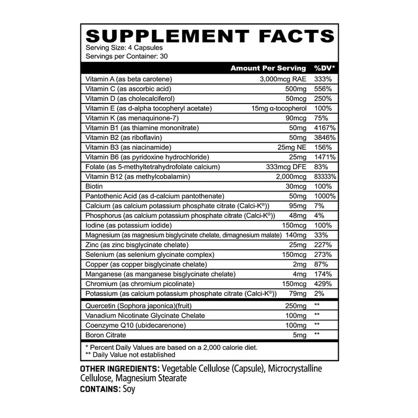 Multi Vitamin (Longevity & High Performance)