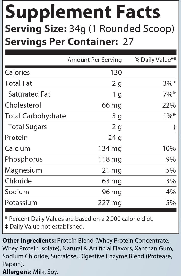 2lb ENERGIZE 100% WHY PROTEIN (Birthday Cake)