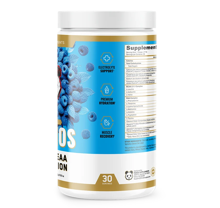 AMINOS | BCAA + EAA + HYDRATION + ELECTROLYTES (Blue Raspberry)