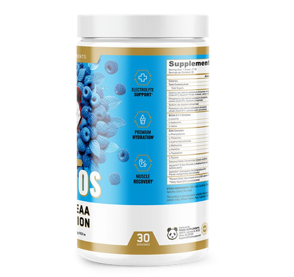 AMINOS | BCAA + EAA + HYDRATION + ELECTROLYTES (Blue Raspberry)