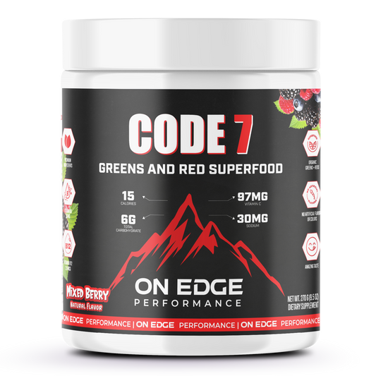 CODE 7 All - In/One Greens & Red SuperFood + Immune 270g Mixed Berry w/Natural Flavor
