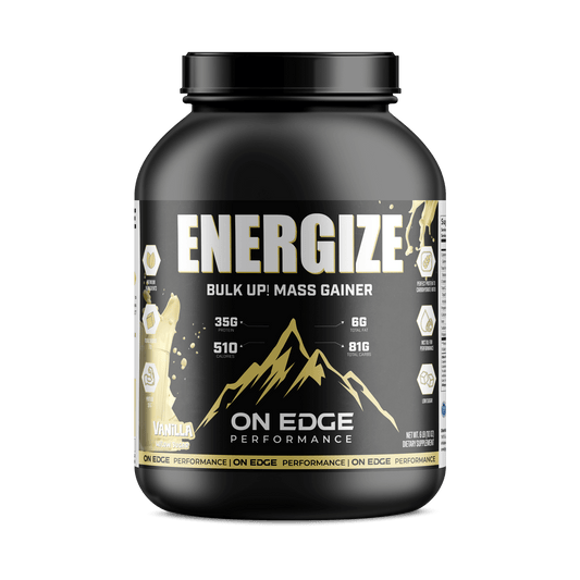 6lb ENERGIZE BULK UP MASS GAINER (Vanilla Milkshake) w/Low Sugar