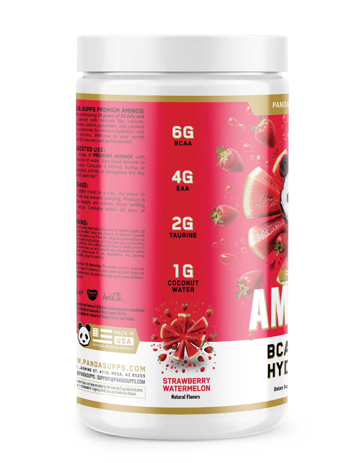 AMINOS | BCAA + EAA + HYDRATION + ELECTROLYTES (Strawberry Watermelon)