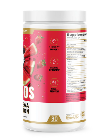 AMINOS | BCAA + EAA + HYDRATION + ELECTROLYTES (Strawberry Watermelon)