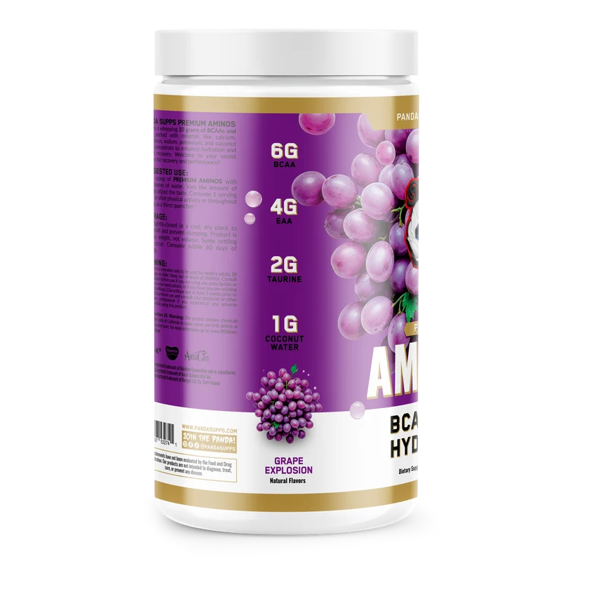 AMINOS | BCAA + EAA + HYDRATION + ELECTROLYTES (Grape Explosion)