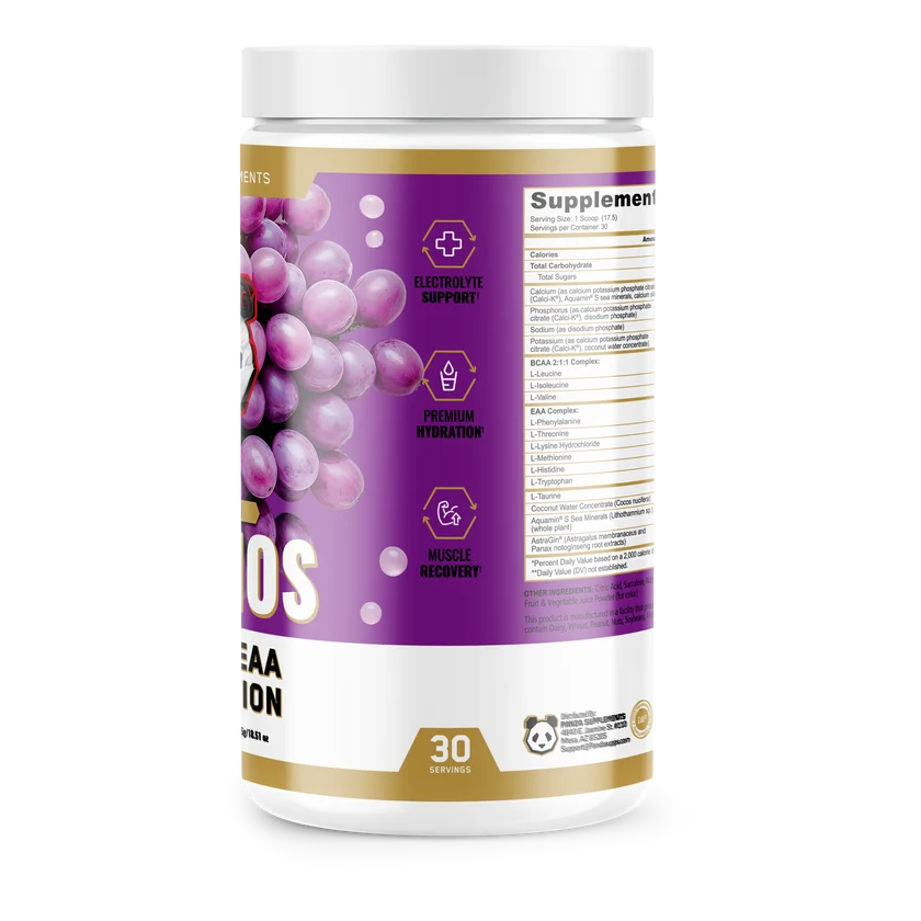 AMINOS | BCAA + EAA + HYDRATION + ELECTROLYTES (Grape Explosion)