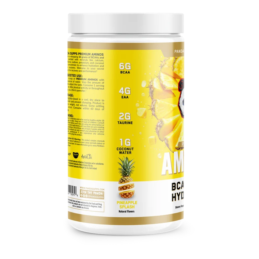 AMINOS | BCAA + EAA + HYDRATION + ELECTROLYTES (Pineapple Splash)
