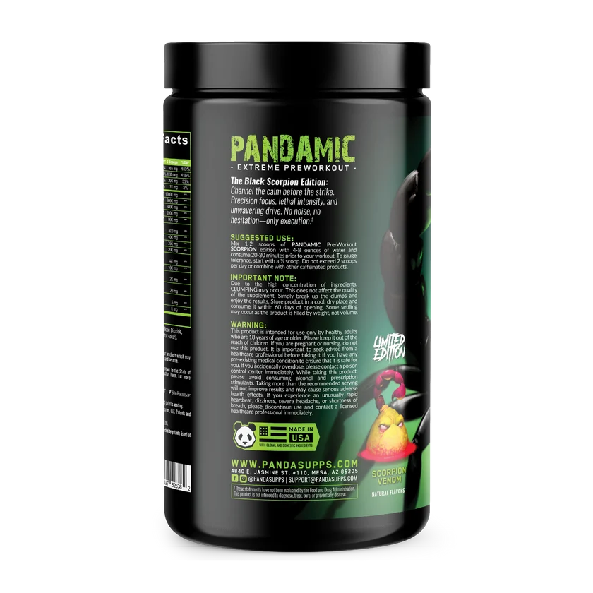 PANDAMIC - Special Edition Extreme Pre-Workout (SCORPION VENOM)