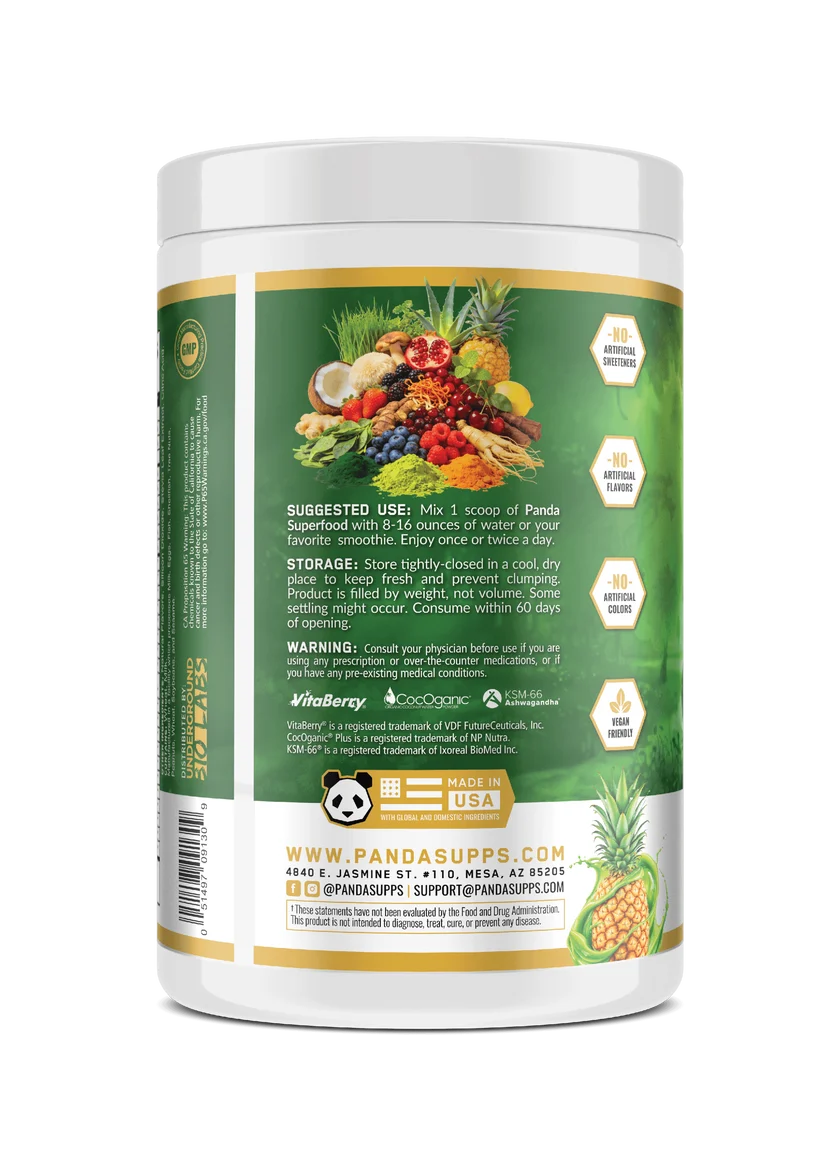 SUPERFOOD (Greens, Reds & Golds) (Green Pineapple)