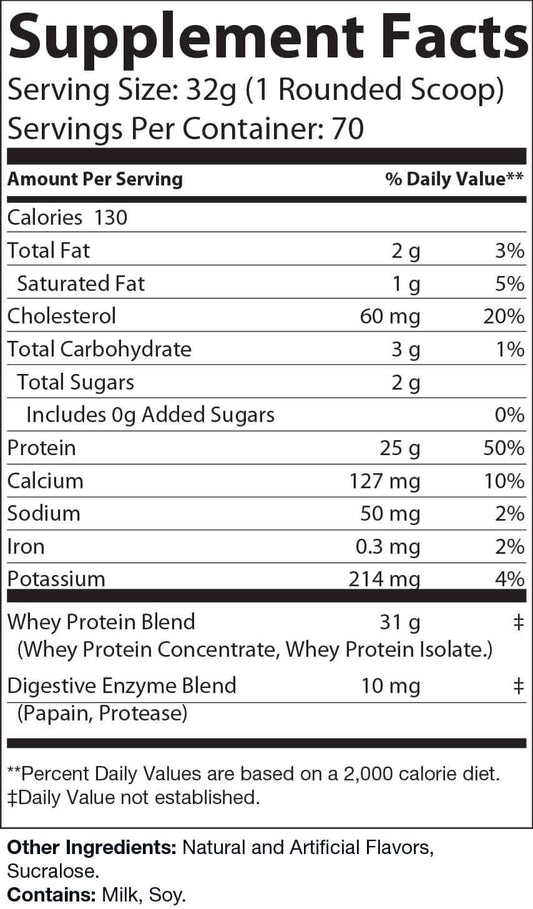5lb ENERGIZE WHEY PROTEIN (Vanilla)