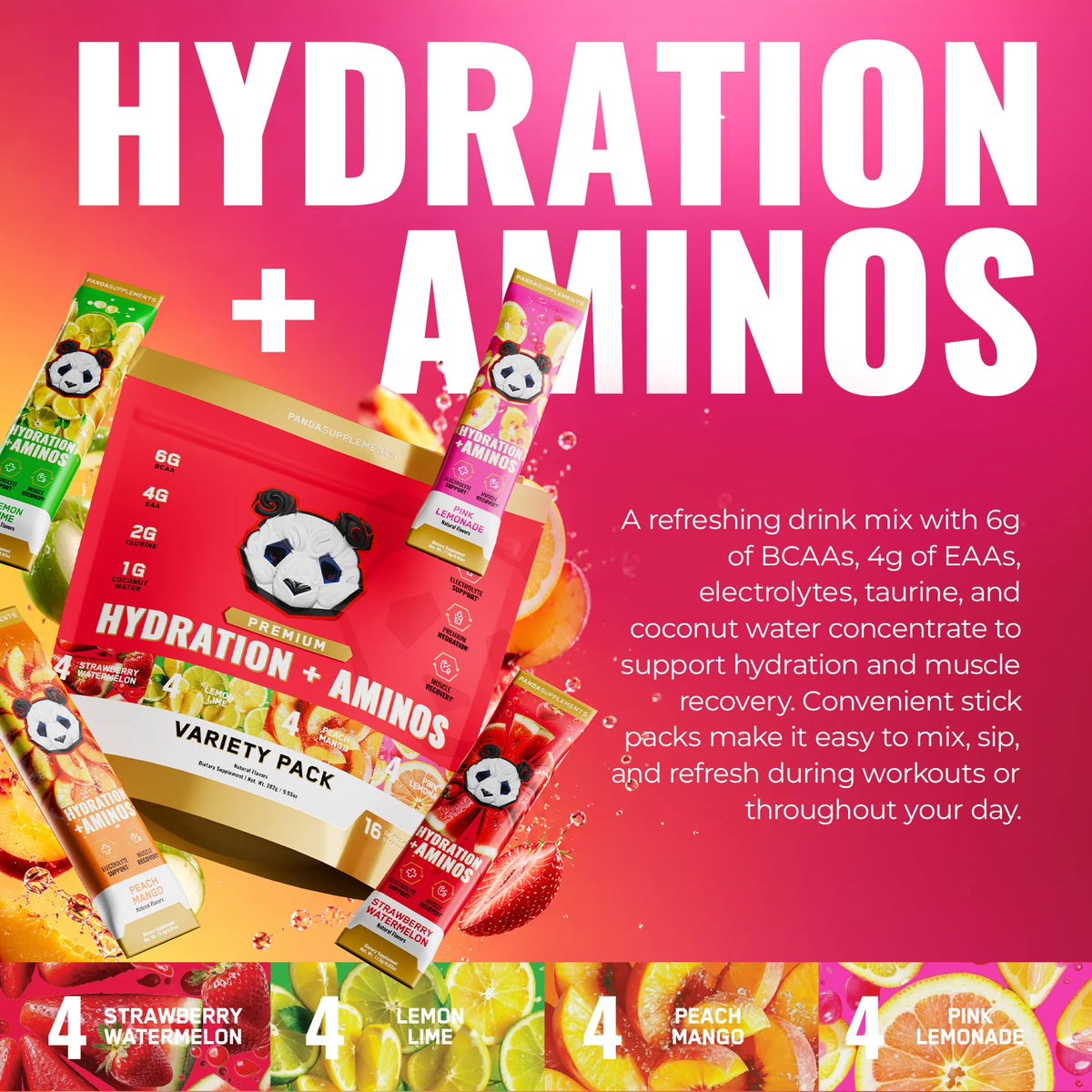 HYDRATION + AMINOS STICK PACKS