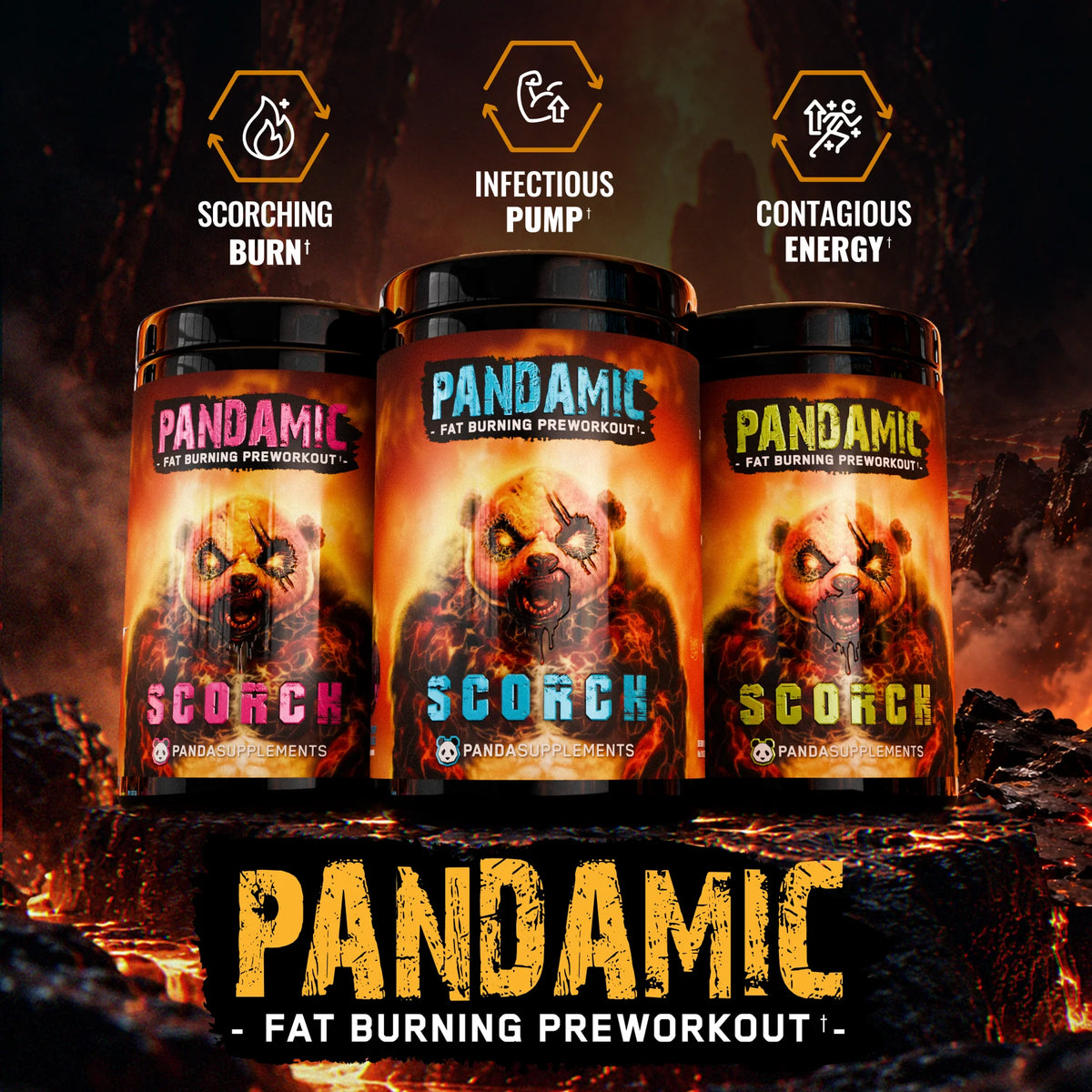 PANDAMIC Scorch Pre-Workout (Grape Melon Candy)