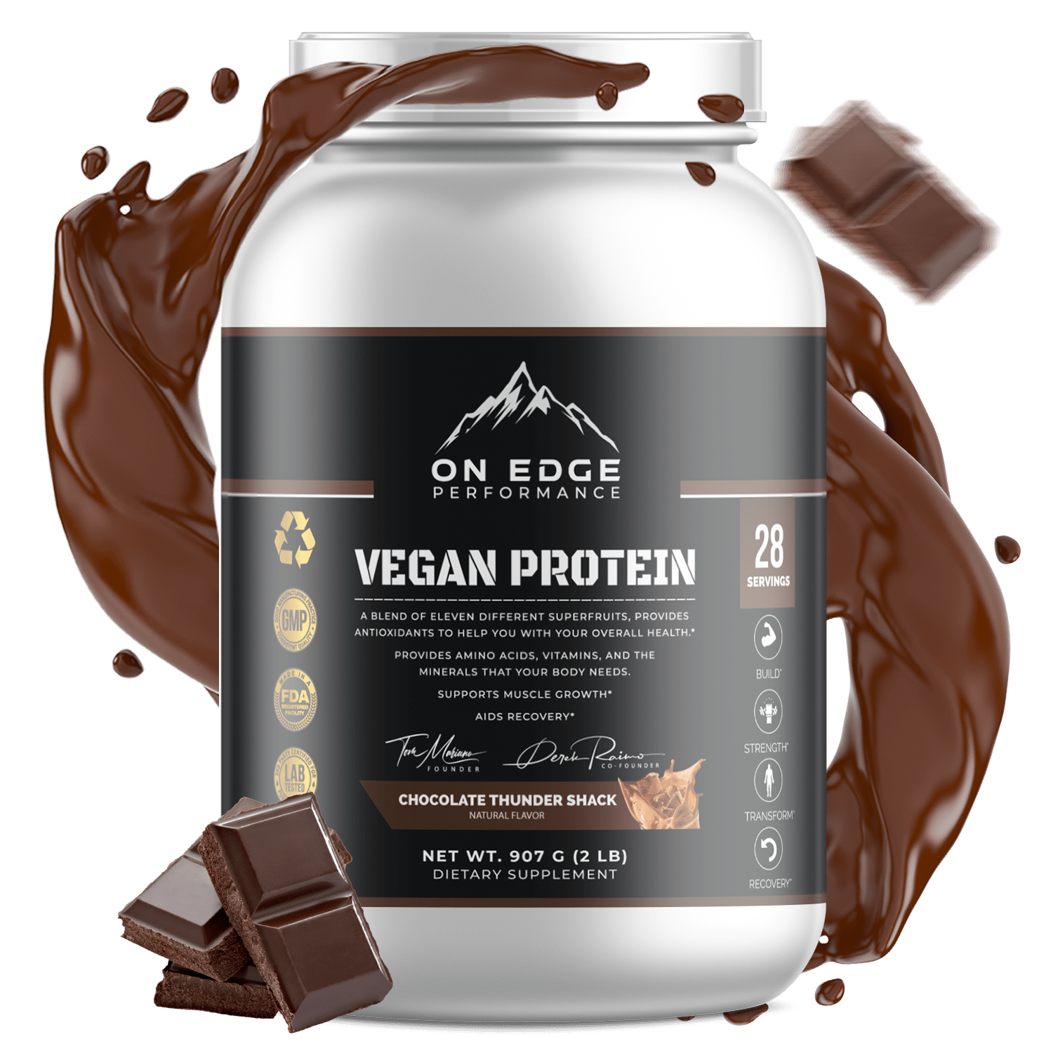 Vegan Protein Chocolate Thunder Shake