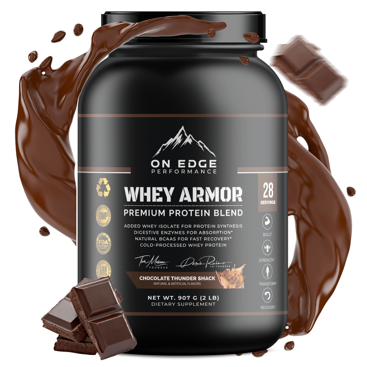 Whey Armor Chocolate Thunder Shake